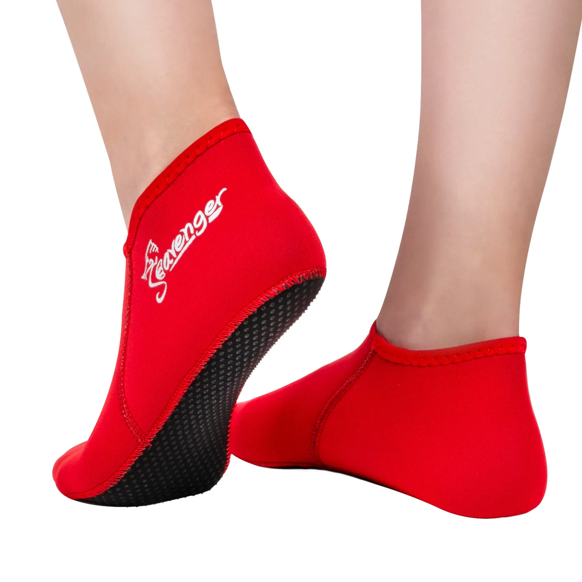 Zephyr 3mm Neoprene Socks - Red